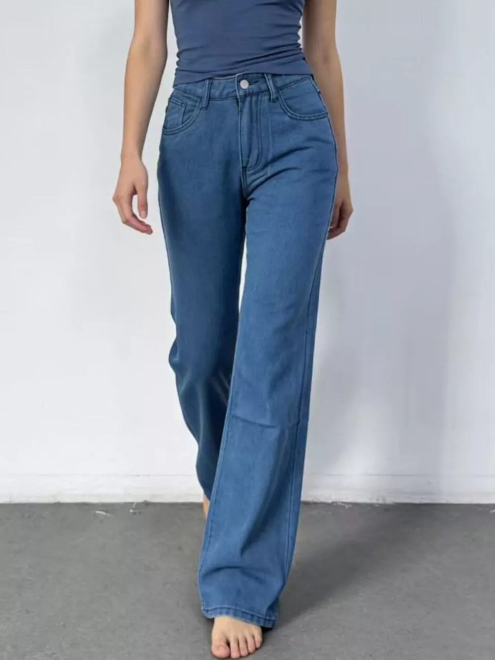 Butterfly Back Wide Leg Jeans, image 6