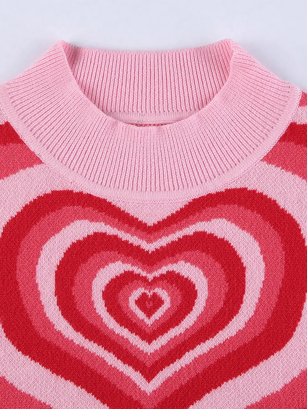 Heart Mock Neck Sweater Vest, image 7