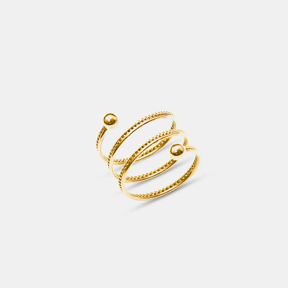 Titanium Steel Wrap Ring, image 6