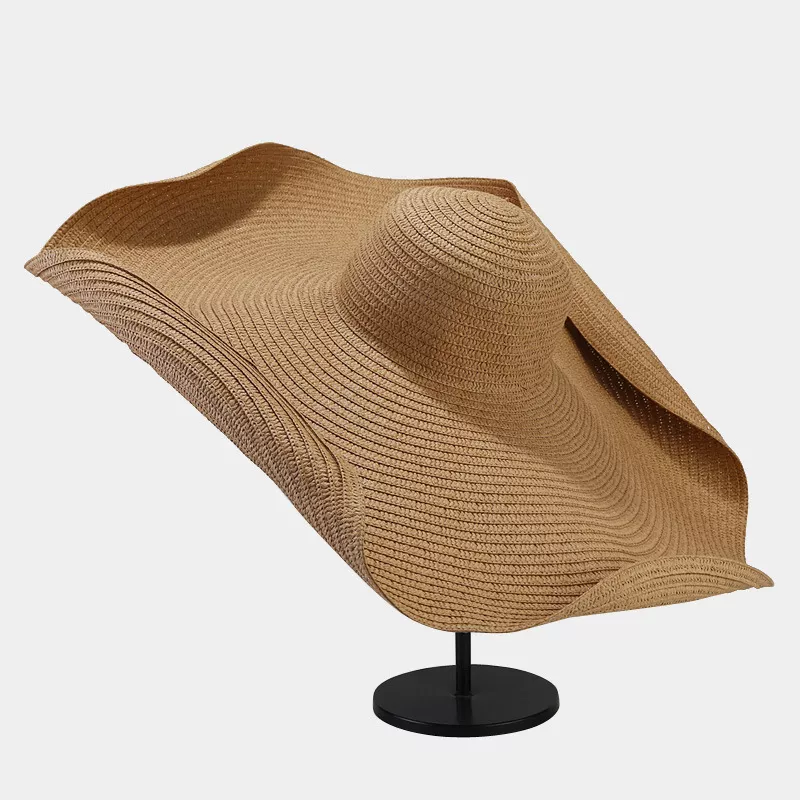 Oversized Wide Brim Straw Sun Hat, image 18