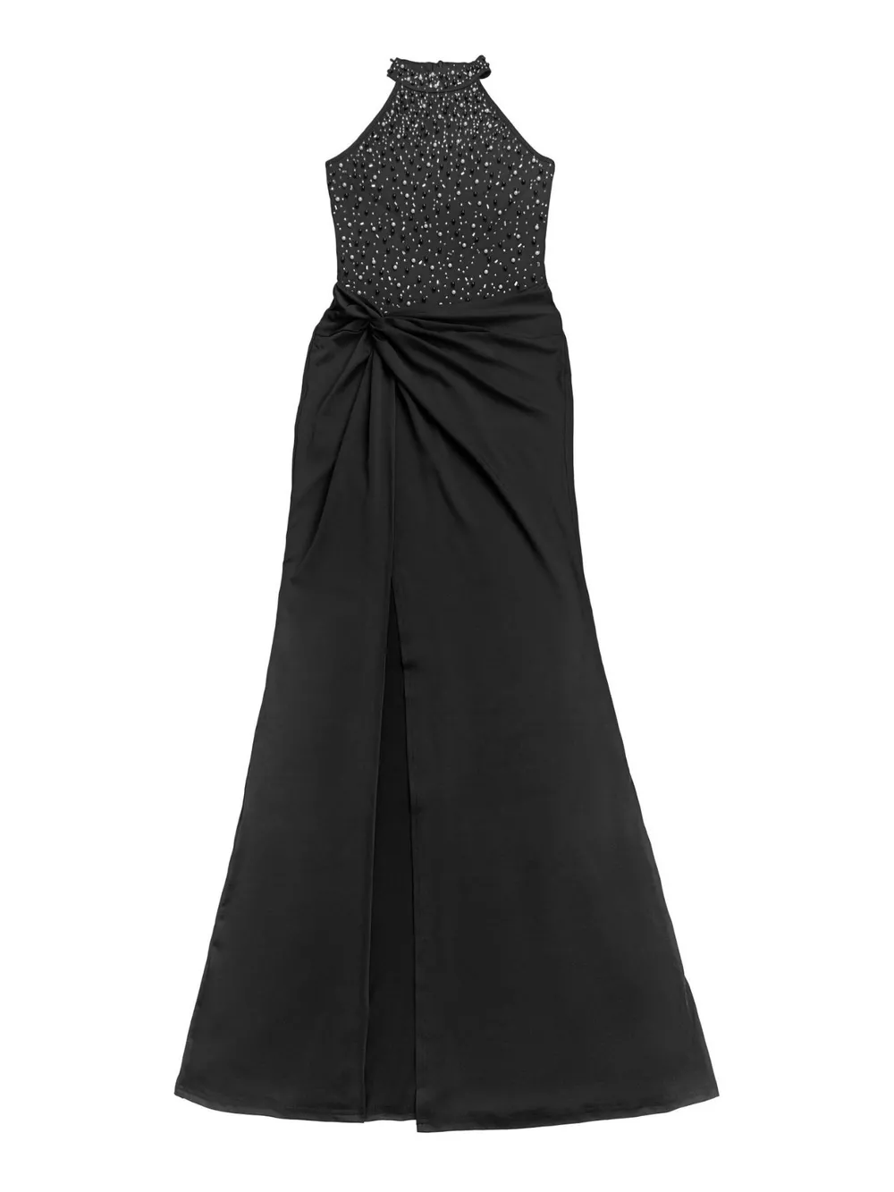 Slit Rhinestone Sleeveless Maxi Dress, image 4