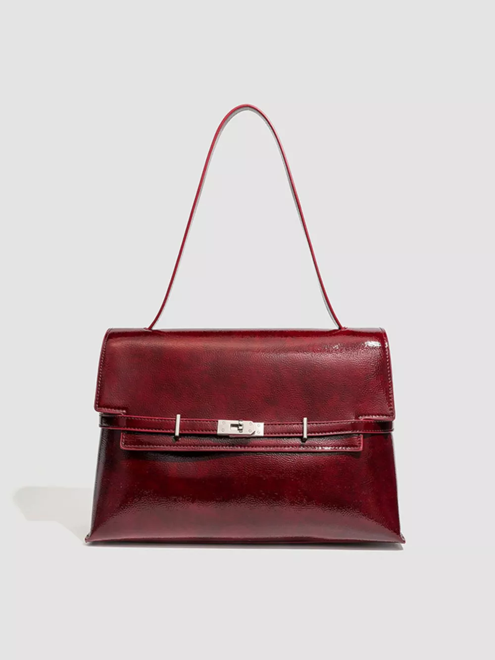 Buckle Leather Shoulder Bag, image 2