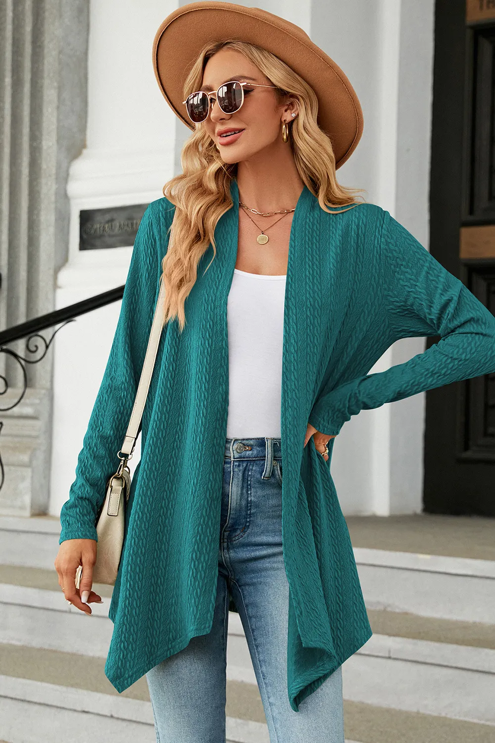 Open Front Long Sleeve Cardigan, image 11