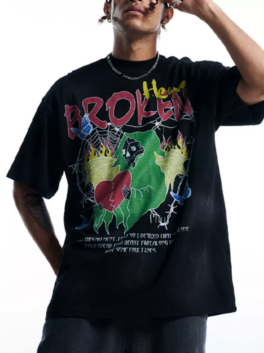 Men's Graphic Round Neck T-Shirt, image 4
