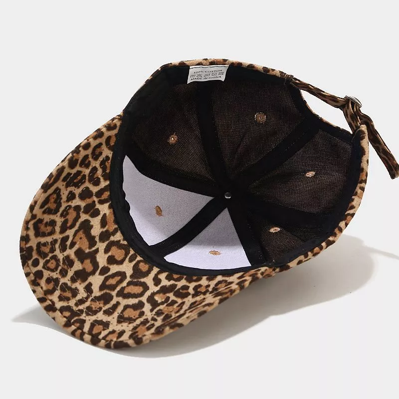 Leopard Cotton Baseball Cap, image 2