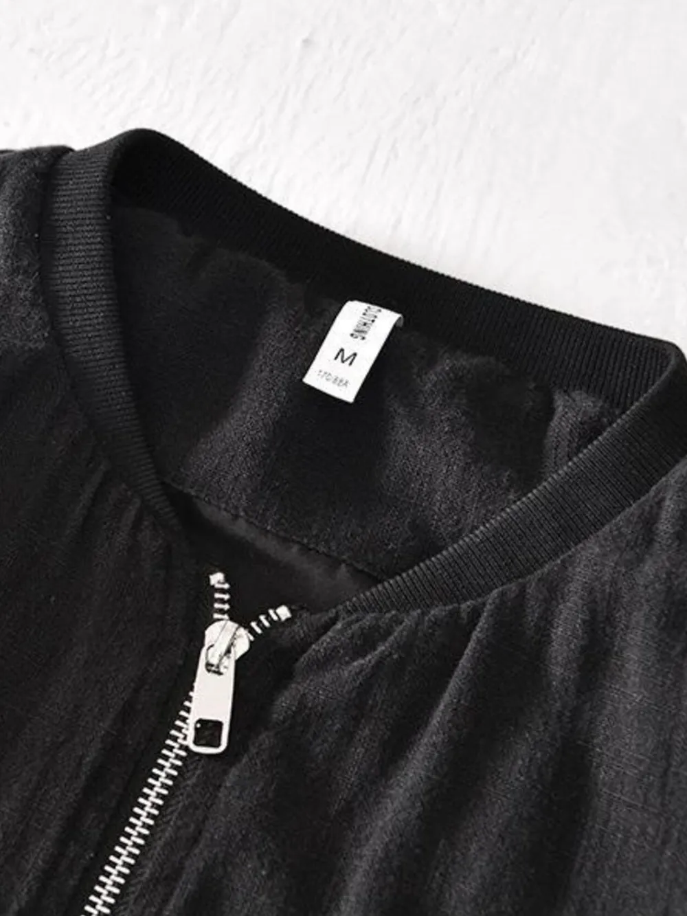 Men's Plus Size Zip Up Long Sleeve Jacket, image 8