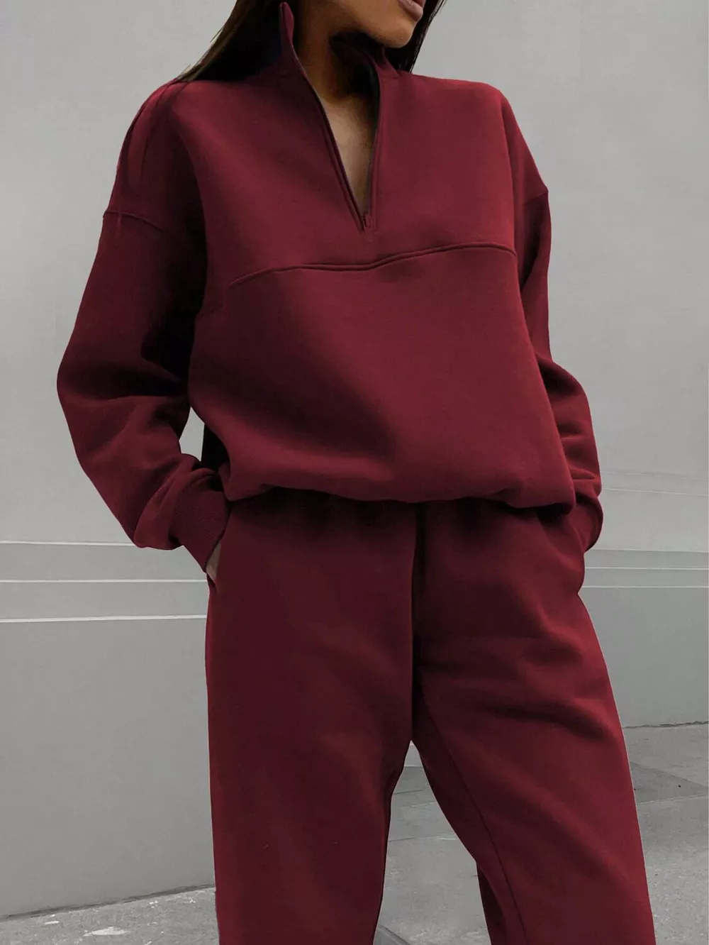 Half Zip Sweatshirt and Pants Set, image 15