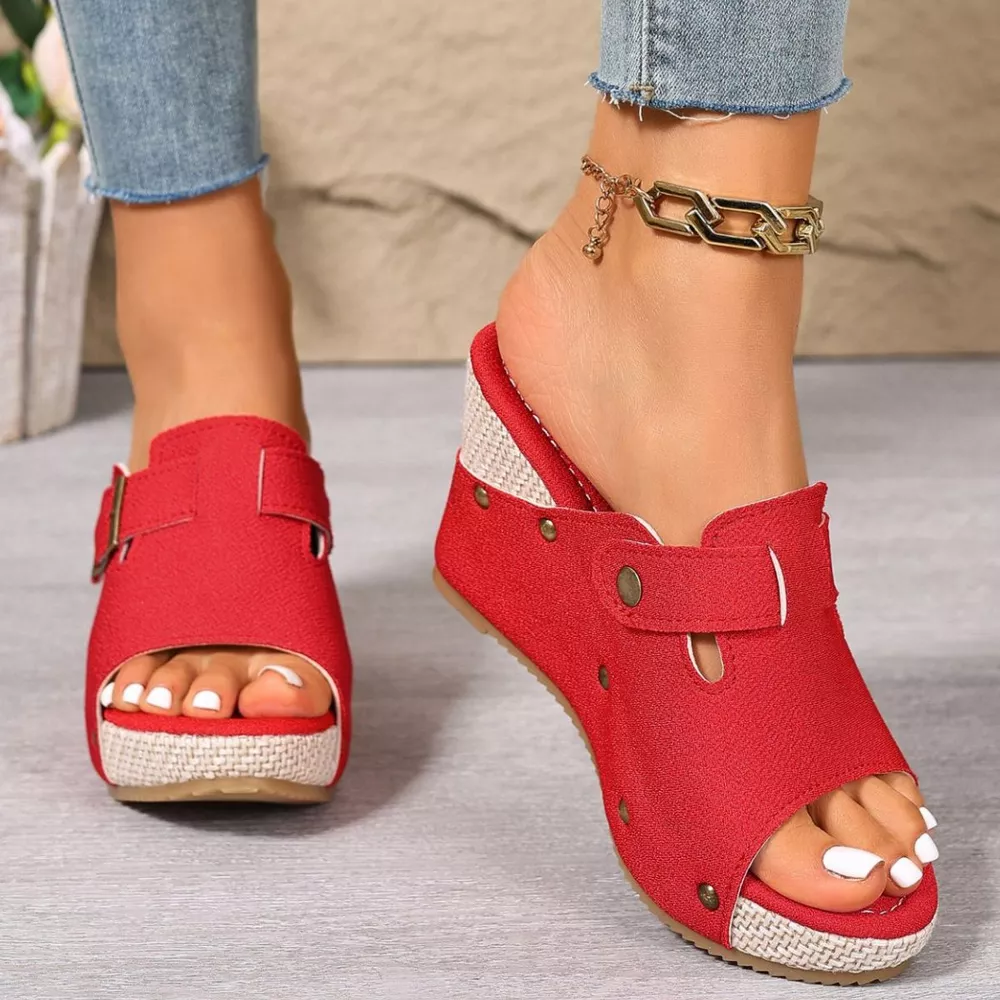 Open Toe Wedge Sandals, image 9