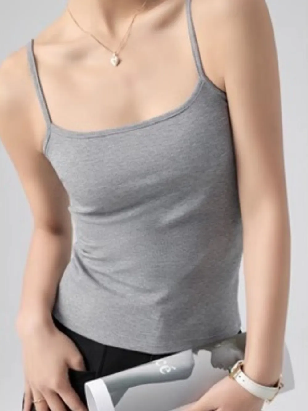 Ribbed Scoop Neck Cami Top, image 11