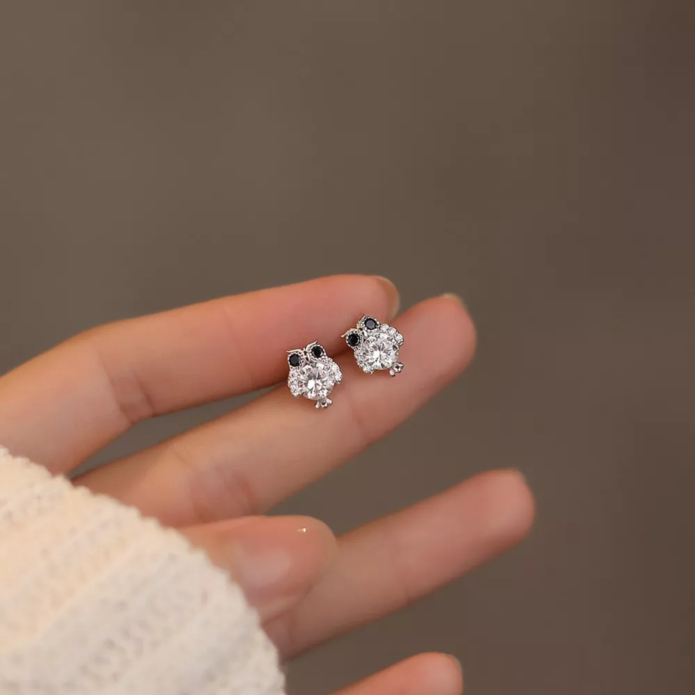Owl Stud Earrings, image 3