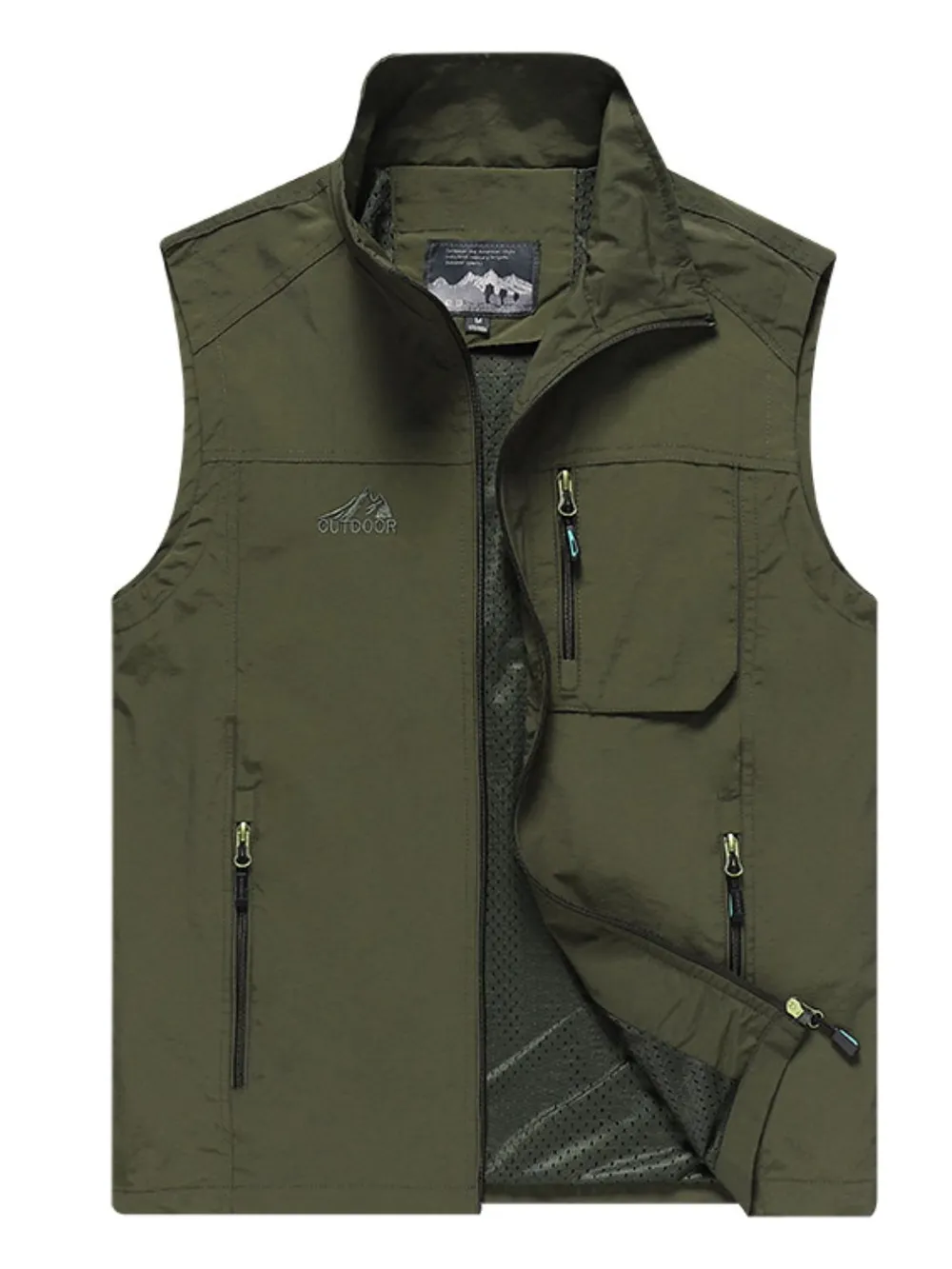 Men's Plus Size Zip Up Vest
