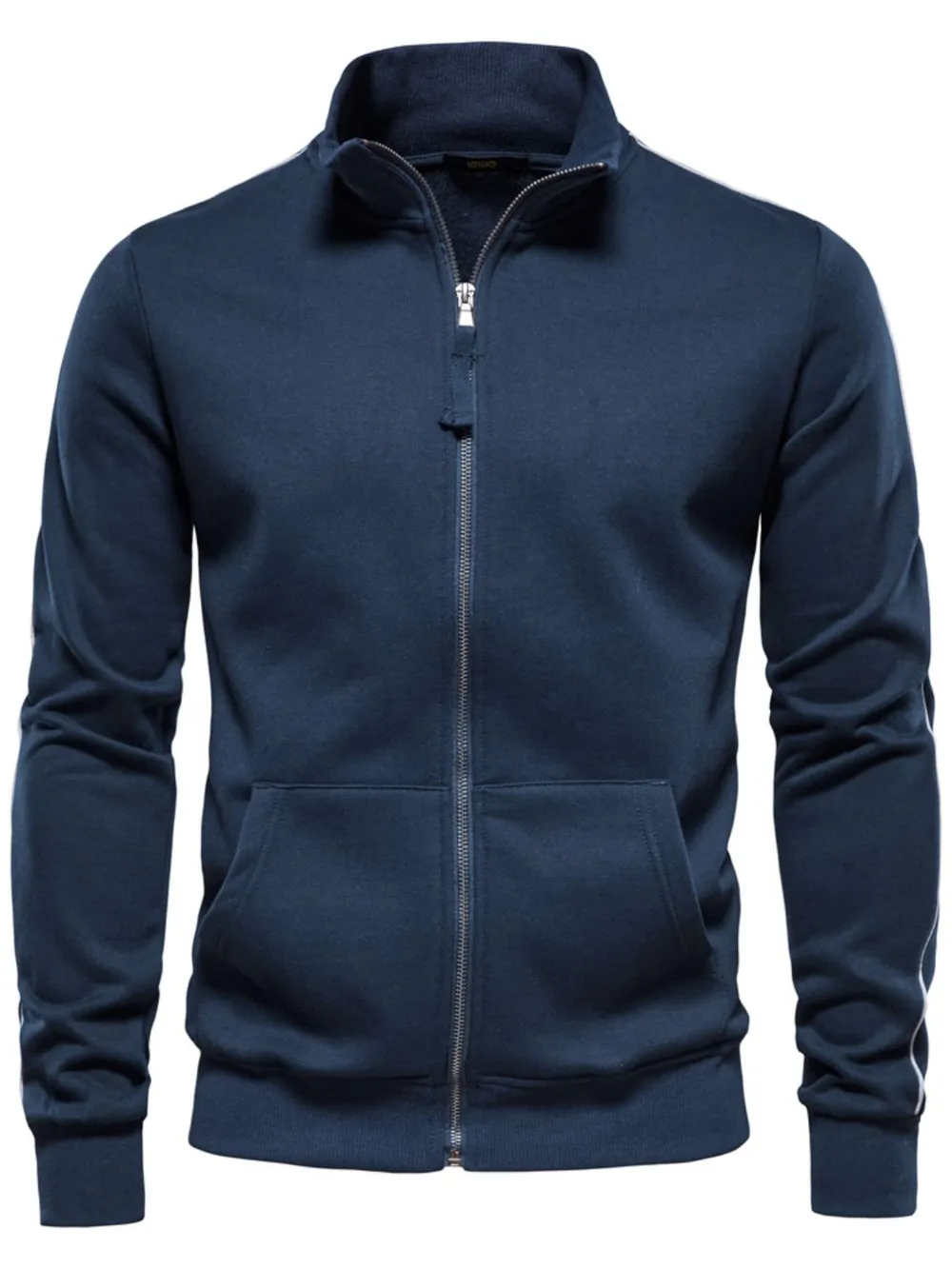 Men's Zip Up Long Sleeve Sweatshirt, image 3
