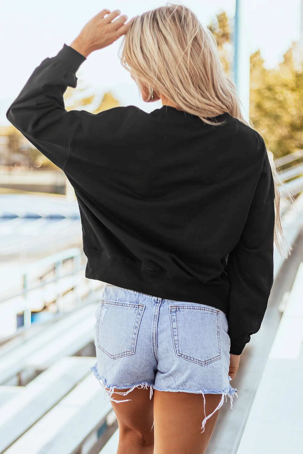 GAME DAY Round Neck Long Sleeve Sweatshirt, image 8