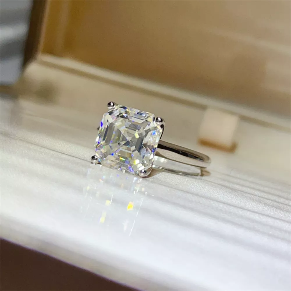 5 Carat Moissanite 925 Sterling Silver Ring
