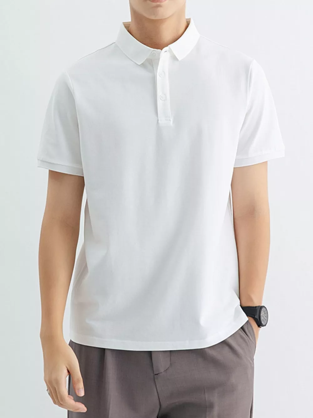 Men's Plus Size Classic Fit Short Sleeve Polo, image 5