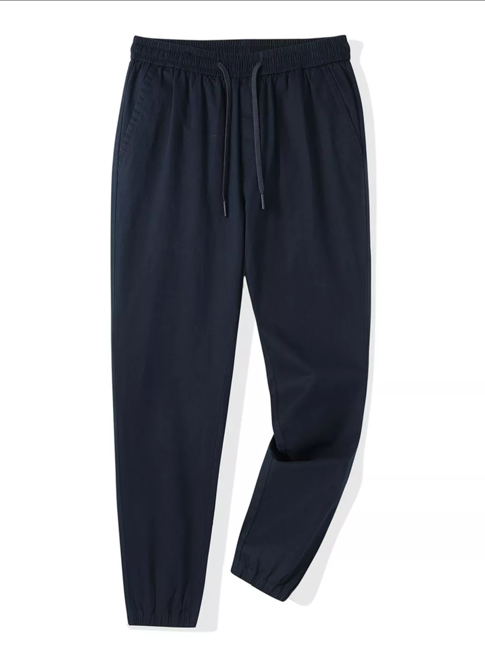 Men's Plus Size Casual Drawstring Ankle Cuffed Pants, image 3
