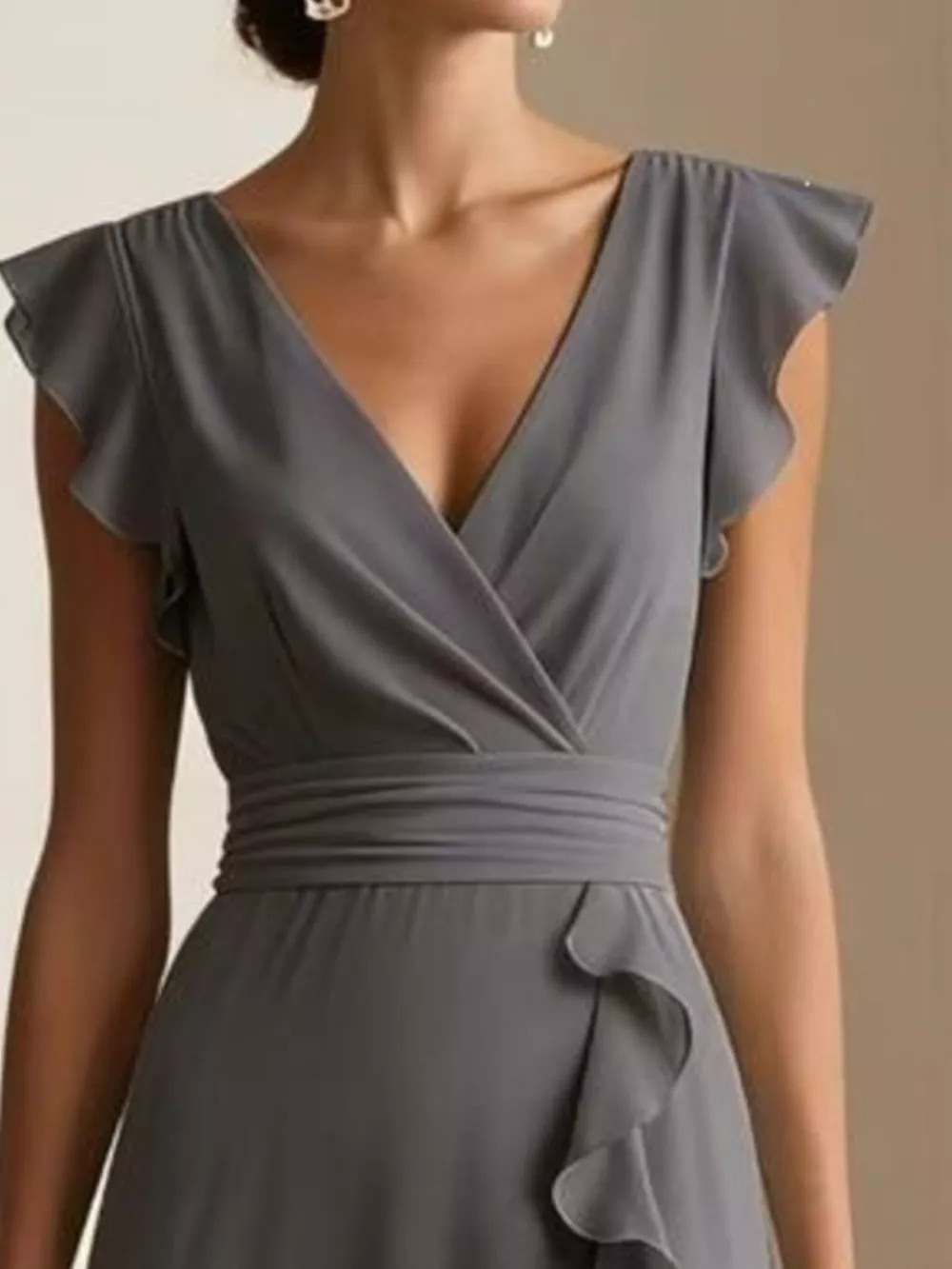 Ruffled Surplice Maxi Dress, image 6