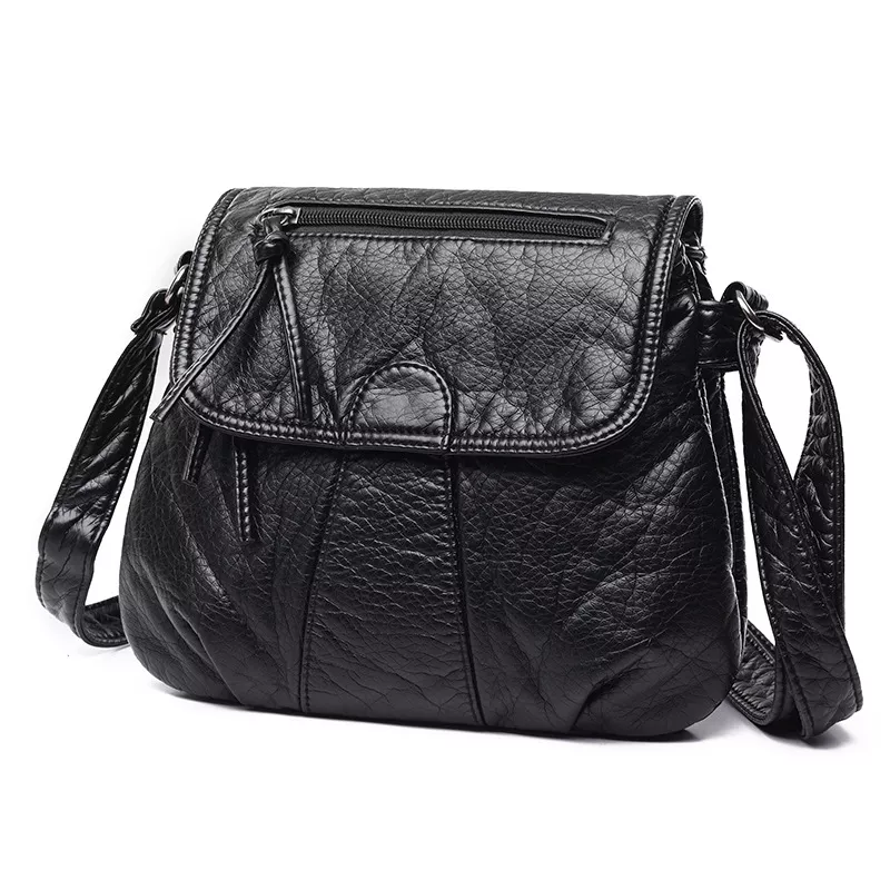 Leather Adjustable Strap Crossbody Bag, image 3