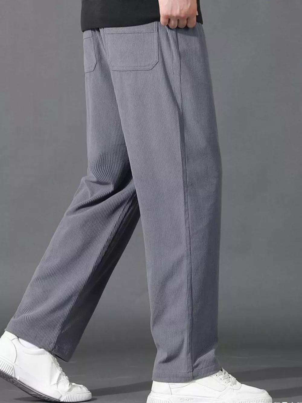 Men's Plus Size Drawstring Loose Fit Pants, image 7