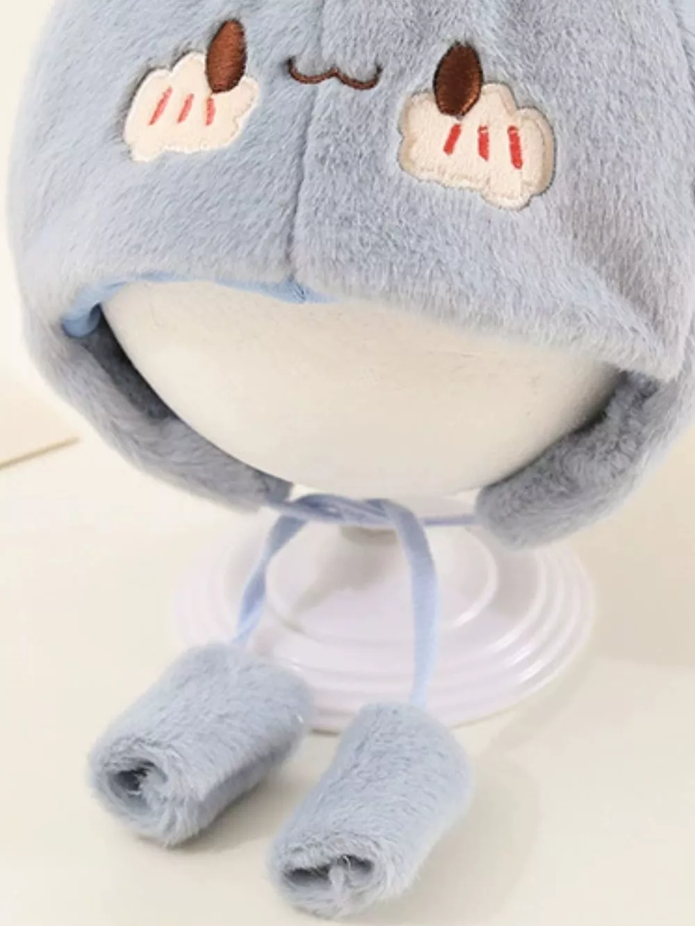 Children's Cute Bear Ear Plush Hat, image 21