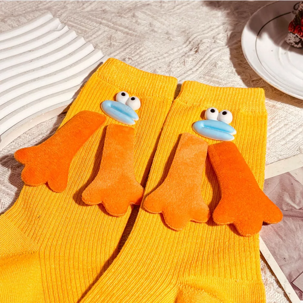 Cartoon Ribbed Knit Crew Socks, image 4