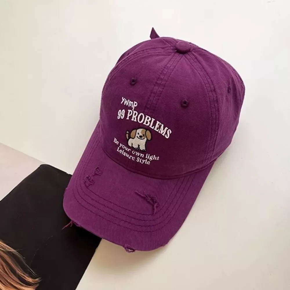 Dog Distressed Baseball Cap, image 3