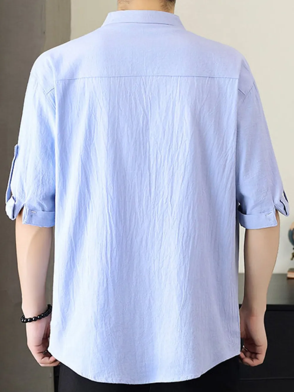 Men's Plus Size Button Up Short Sleeve Shirt, image 12