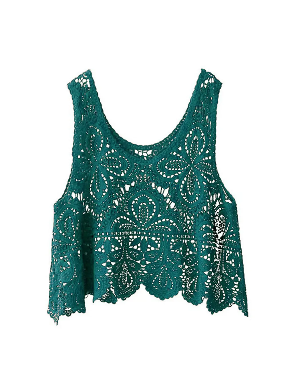 Cutout Scoop Neck Sleeveless Knit Cover Up, image 7