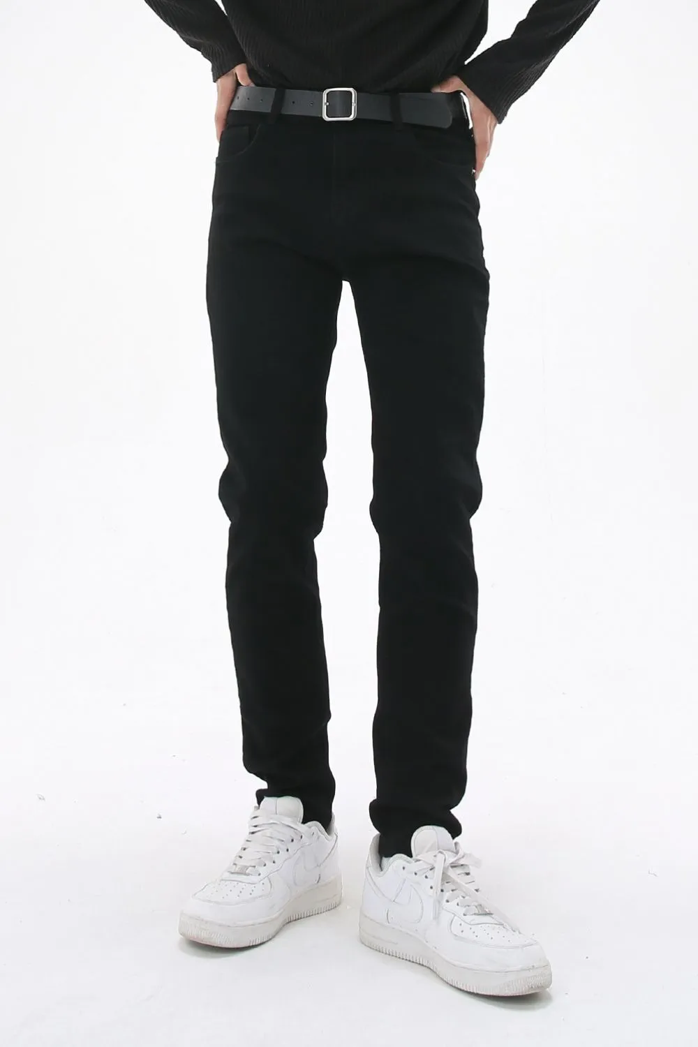 Men's Washed Slim Skinny Jeans, image 2