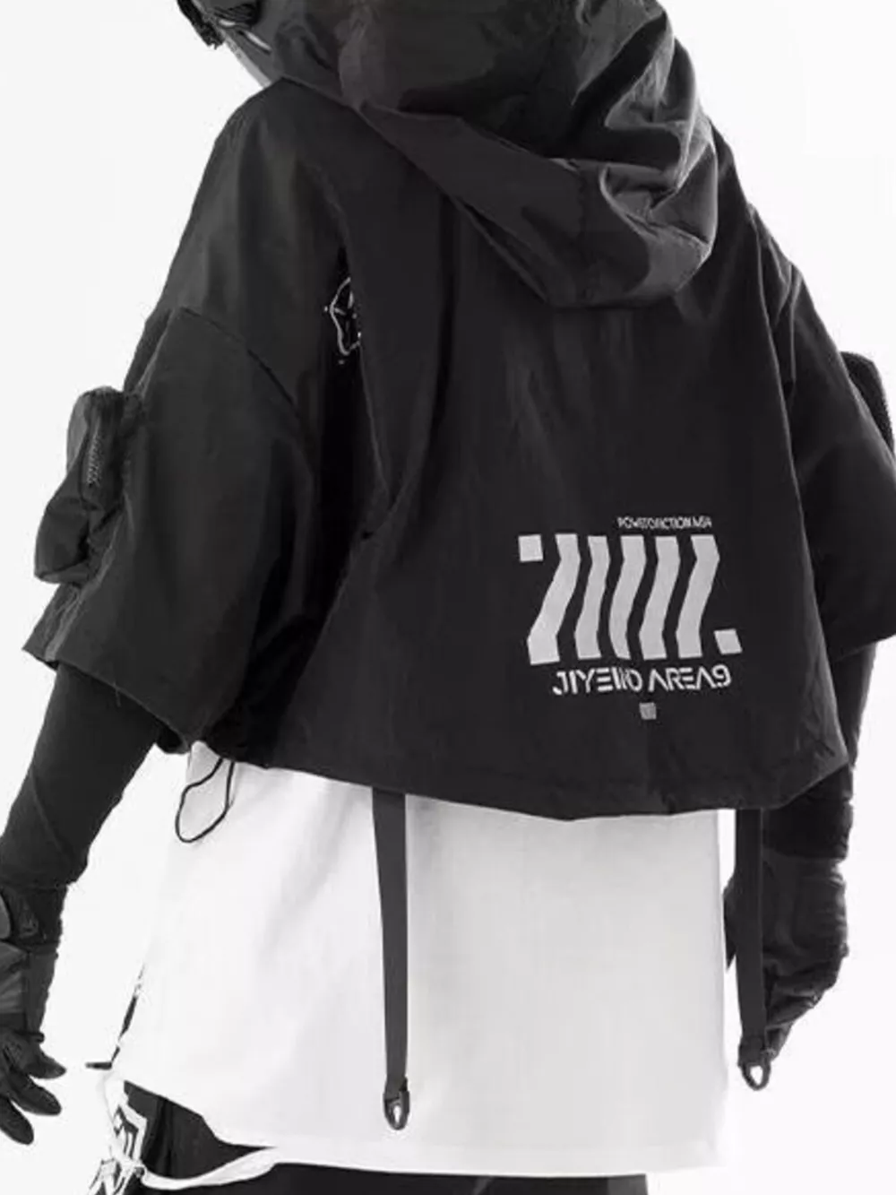 Men's Oversized Cropped Hoodie, image 2