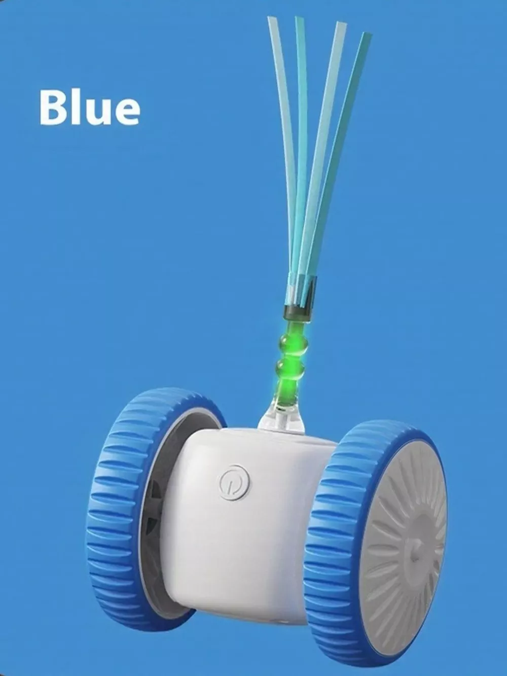 Interactive Self-Rotating Feather Pet Chase Toy, image 5