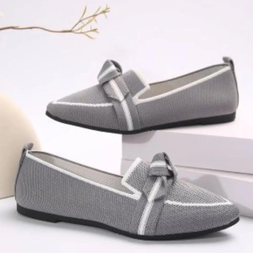 Point Toe Mesh Flat Slip-Ons, image 4