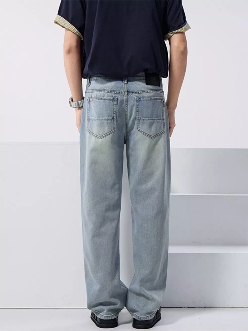 Men's Wash Relaxed Fit Jeans, image 7