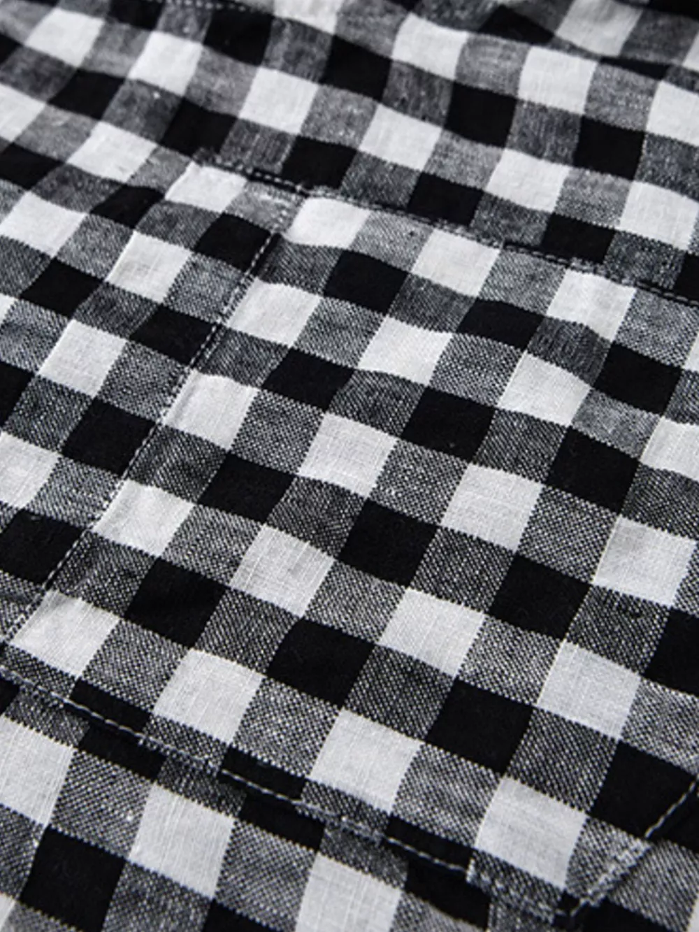 Men's Plus Size Plaid Button Up Short Sleeve Shirt, image 2