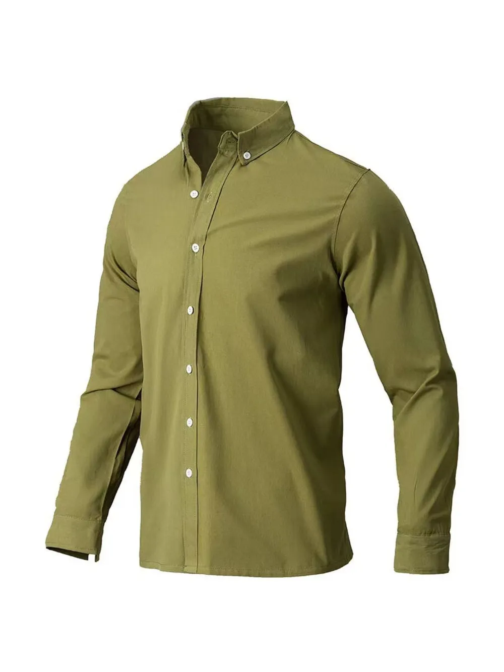 Men's Full Size Collared Neck Button Down Shirt Plus Size, image 2