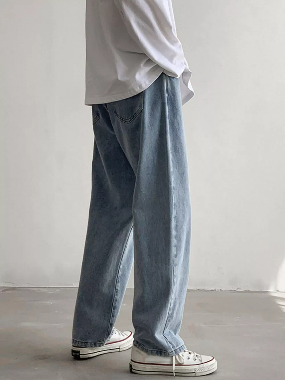 Men's Wash Loose Fit Jeans, image 4