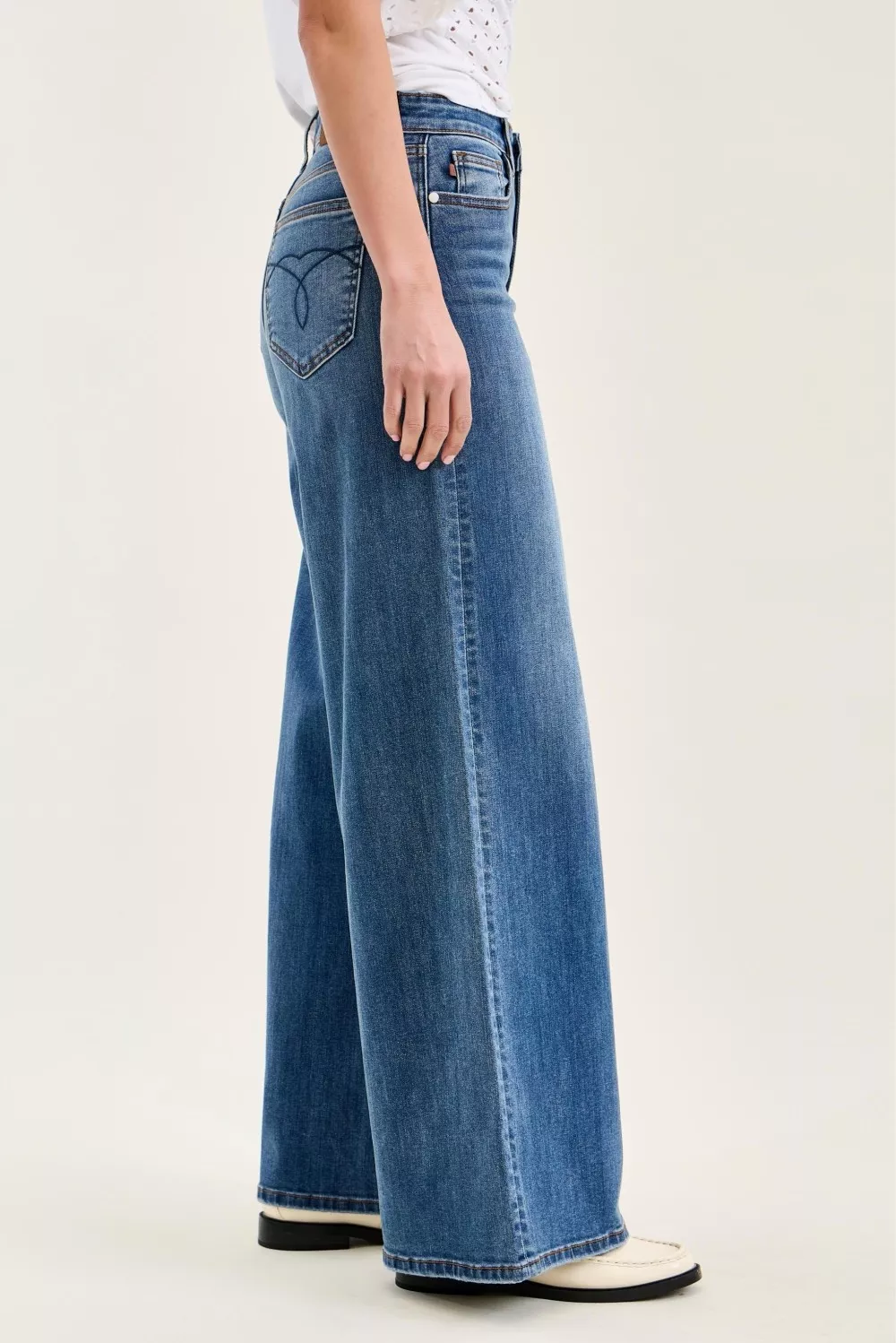 High Waist Palazzo Jeans, image 2