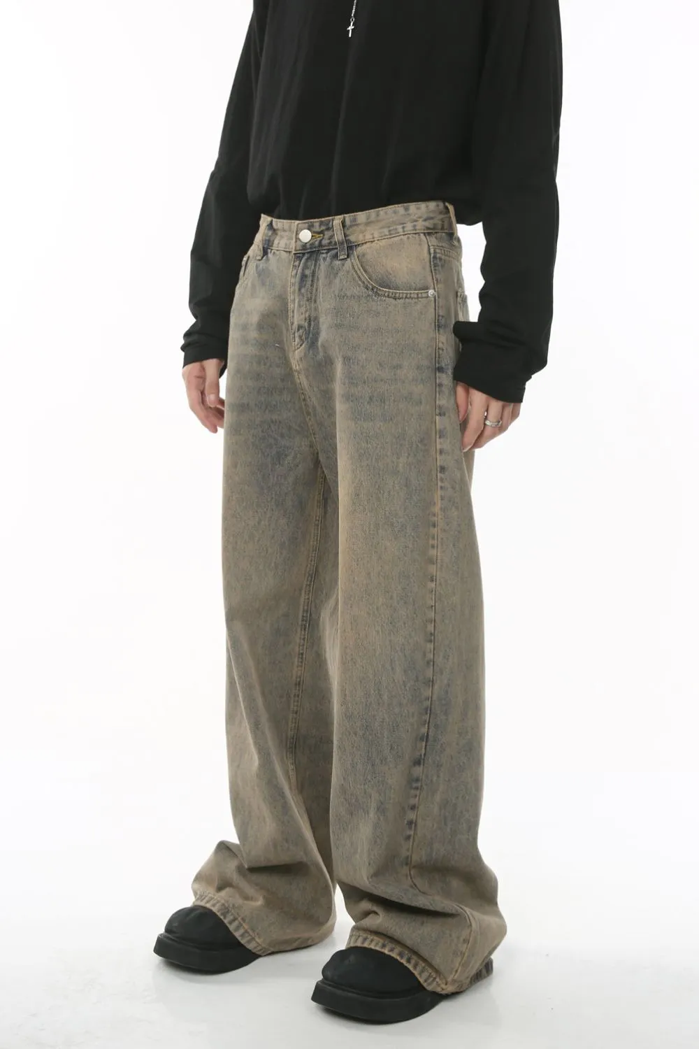Wide Leg Jeans with Pockets, image 2