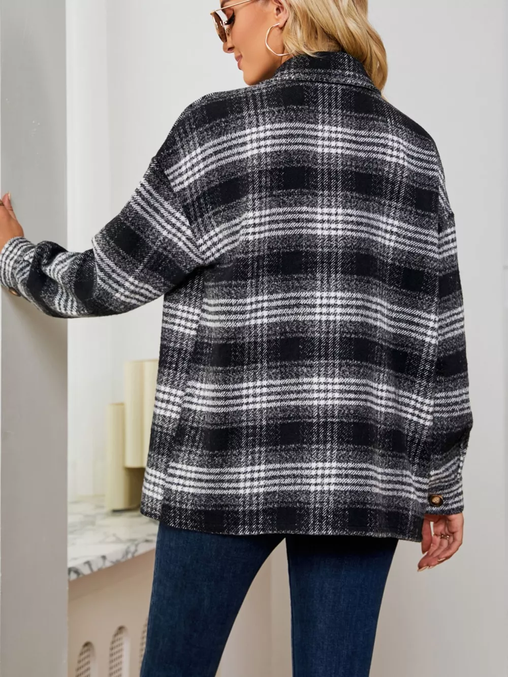 Plaid Button-Up Shirt, image 14
