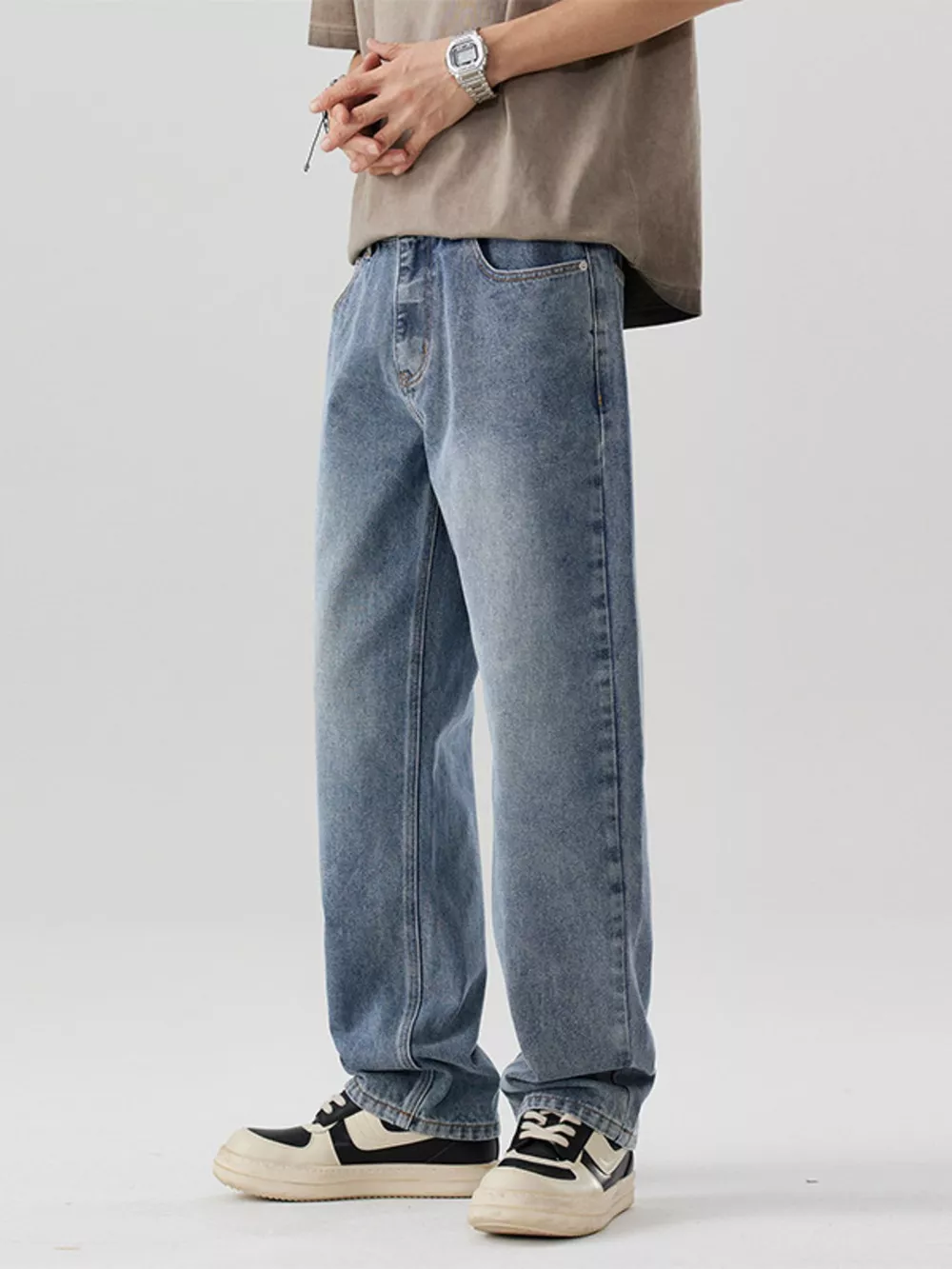 Men's Wide Leg Jeans, image 5