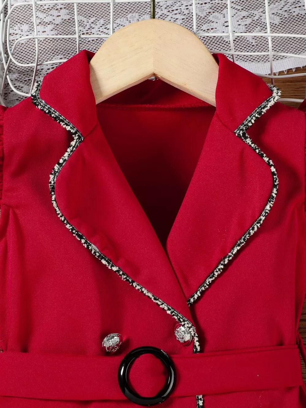 Children's Double Breasted Belt Dress, image 14
