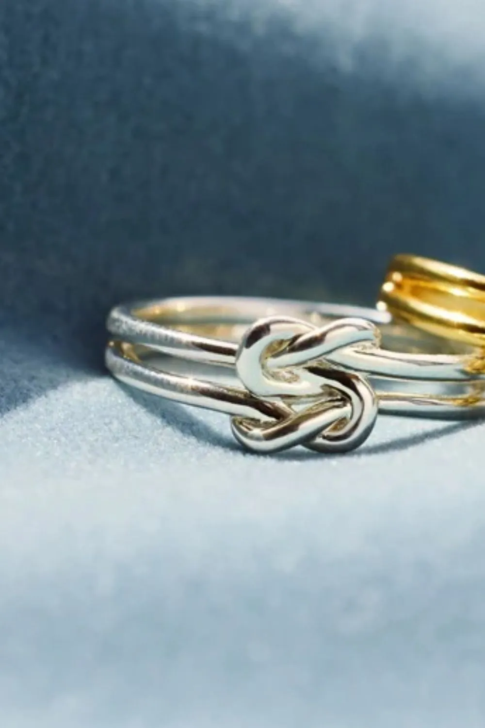 925 Sterling Silver Knotted Ring, image 6