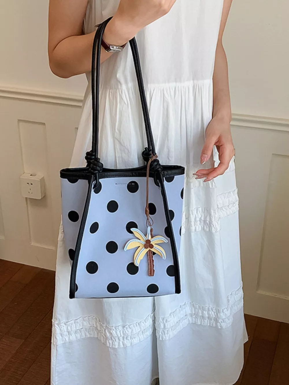 Polka Dot Shoulder Bag, image 6