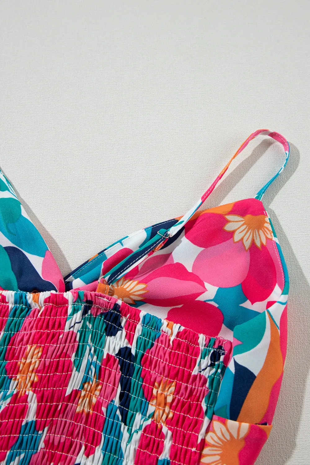 Printed V-Neck Maxi Cami Dress, image 8