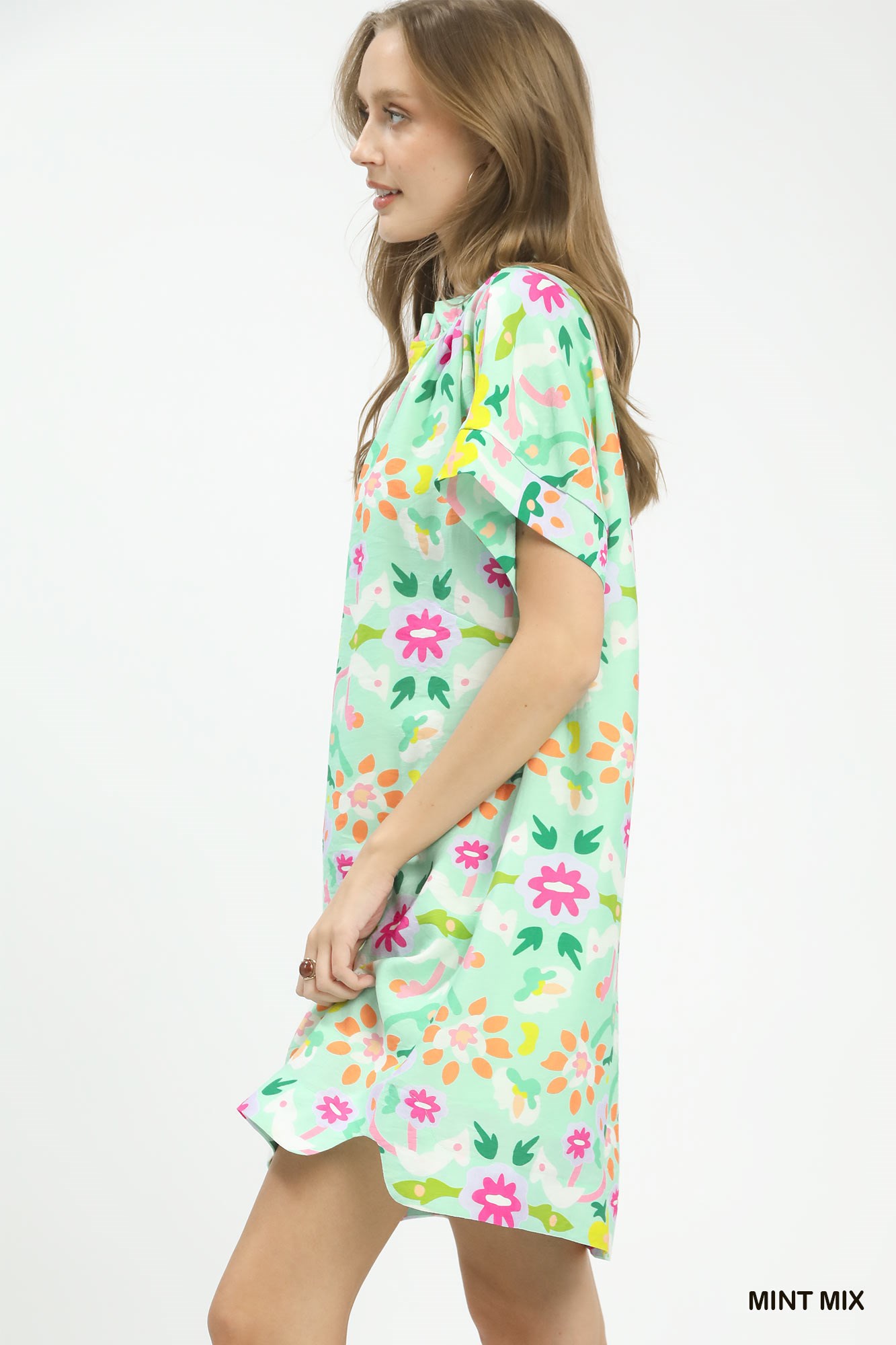 Abstract Floral Shift Dress, image 5