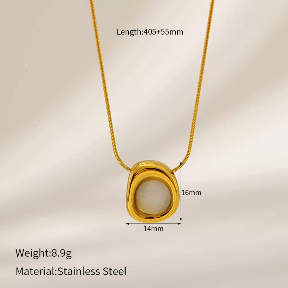 Natural Stone Pendant Necklace, image 5
