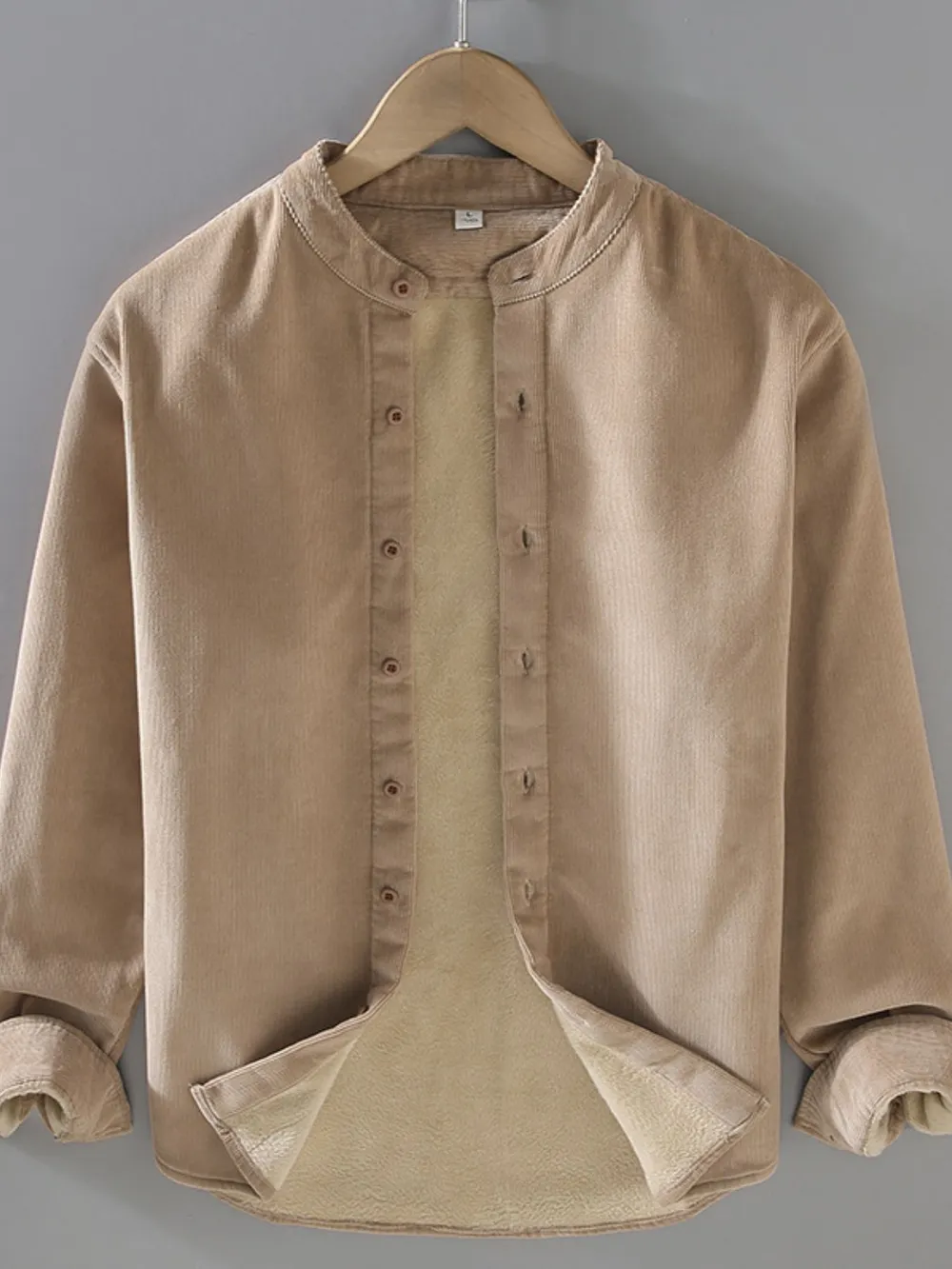 Men's Plus Size Button Up Long Sleeve Jacket, image 9