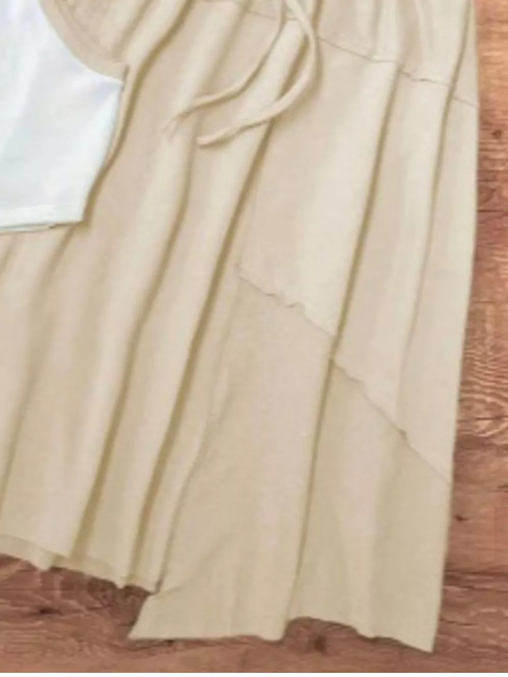 Contrast Trim Tank and Drawstring Waist Skirt Set, image 3