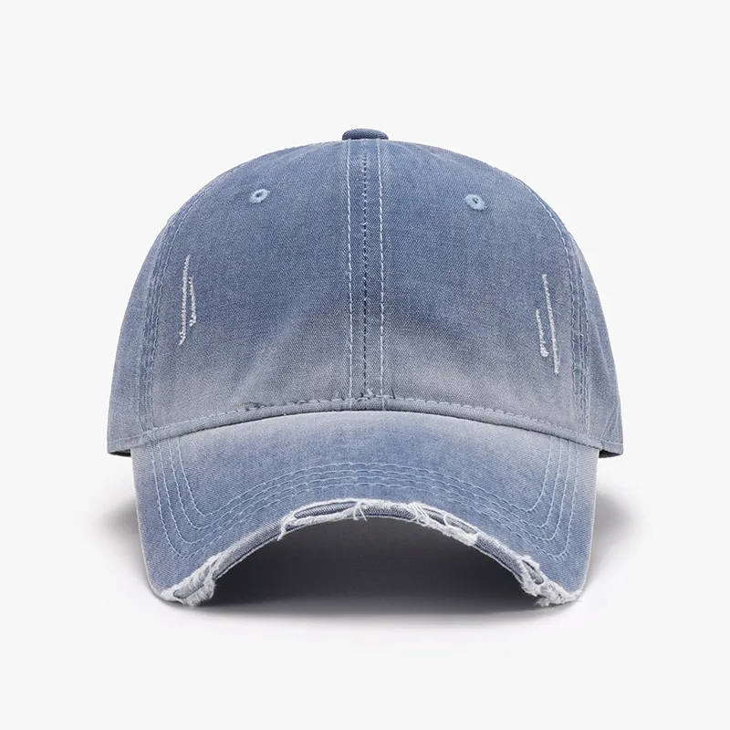 Distressed Washed Adjustable Baseball Cap, image 5
