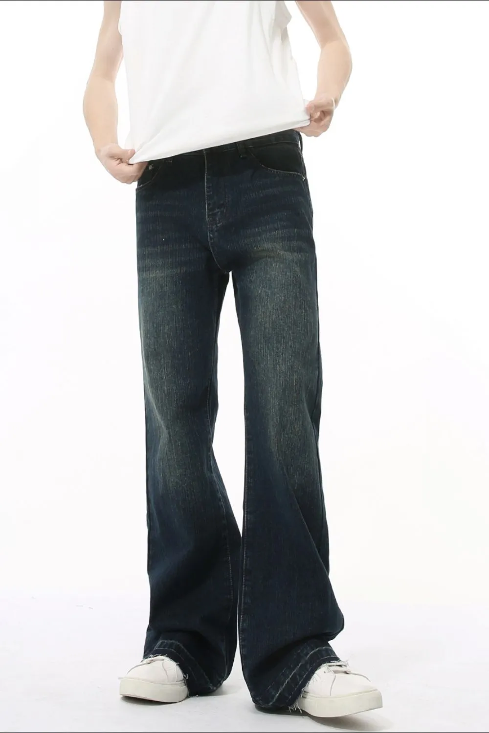 Raw Hem Jeans with Pockets, image 5